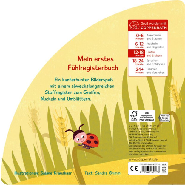 Coppenrath Kinderbuch - Fühlregisterbuch: Fühl mal, wer ist da? Kikeriki (Fühlen & begreifen)