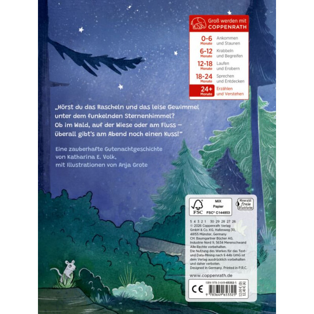 Coppenrath Kinderbuch - Weit und breit ist Gutenachtkusszeit