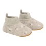 En Fant Woll Hausschuhe Krabbelschuhe - Blumen Sand Melange