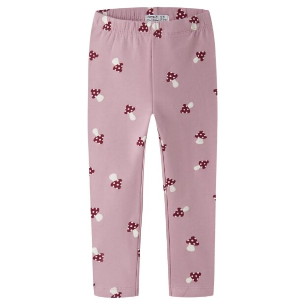 name it angeraute Leggings Pilze - Lilas Mushroom
