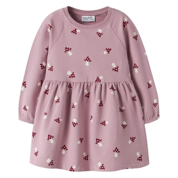 name it angerautes Kleid Pilze – Lilas Mushroom