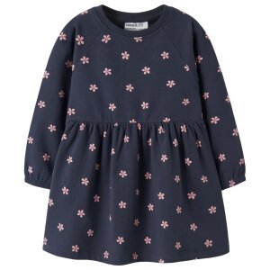 name it angerautes Kleid Blümchen - Navy Blazer...