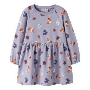 name it angerautes Kleid Fuchs & Eichhörnchen -...