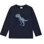 S.Oliver Langarm-Shirt Dino mit Pailletten im Regular Fit - dark blue