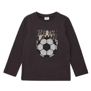 S.Oliver Langarm-Shirt Fußball mit Pailletten im...
