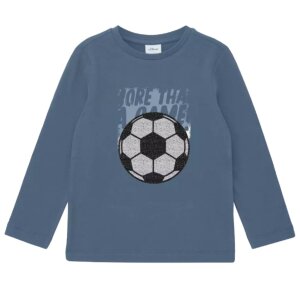S.Oliver Langarm-Shirt Fußball mit Pailletten im...