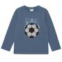 S.Oliver Langarm-Shirt Fußball mit Pailletten im Regular Fit - mid blue