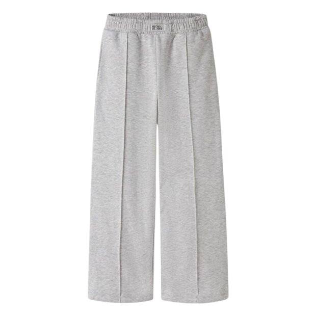 name it angeraute wide leg Jogginghose - Light Grey Melange