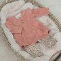 Feetje Baby Samtkleid - Fall in Love Rosa
