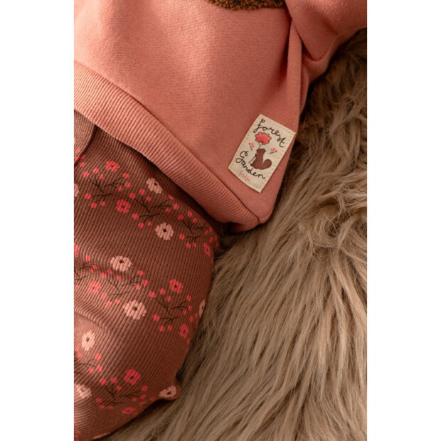 Feetje Baby angerauter Sweater Oversized - Forest Garden Rosa