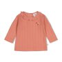 Feetje Baby gerippte Longsleeve pointelle - Forest Garden Rosa