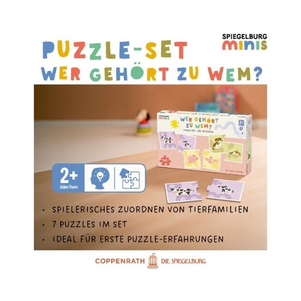Coppenrath Die Spiegelburg Puzzle-Set: Wer gehört zu wem