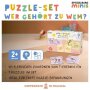 Coppenrath Die Spiegelburg Puzzle-Set: Wer gehört zu wem