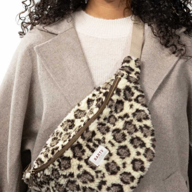 Barts Damen Bugbane Bumbag Bauchtasche aus Kunstpelz - print beige Leopard