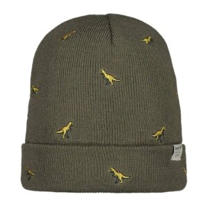 Barts Vinson Beanie Kids mit Stickereien - Dino pale army