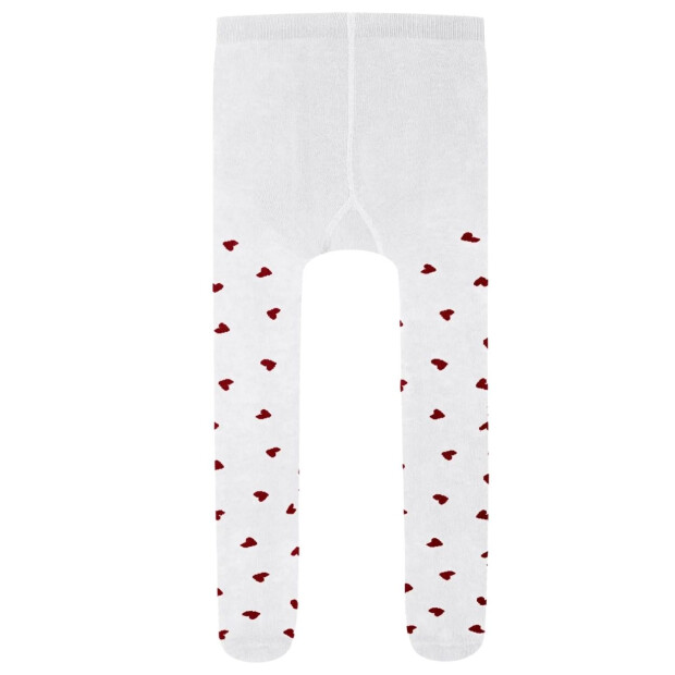 name it 2er Set Strumpfhose Herzchen Bright White Red Dahlia