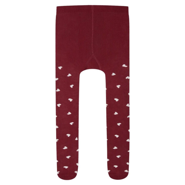 name it 2er Set Strumpfhose Herzchen Bright White Red Dahlia