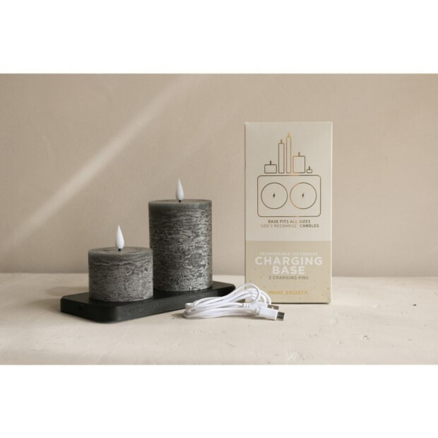 Bridgewater Candle Company LED Kerzenzubehör Charging Base S Schwarz (ohne Kerzen)