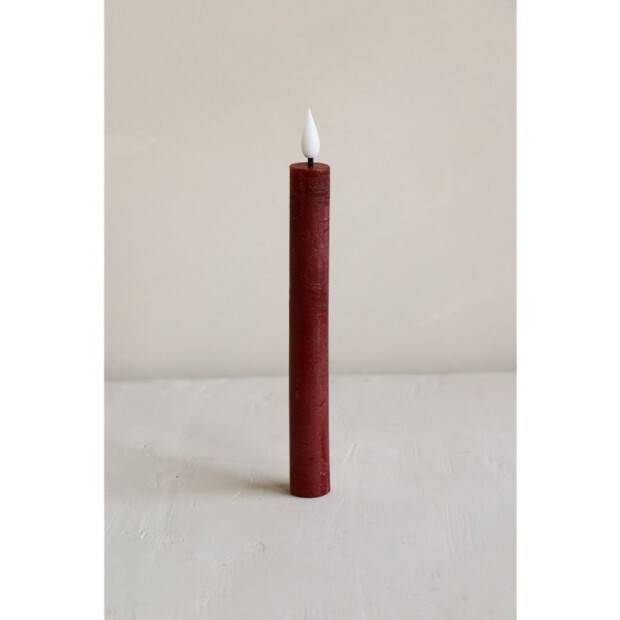 Bridgewater Candle Company 2er Set LED Stabkerzen Recharge - 280 Burgunderrot