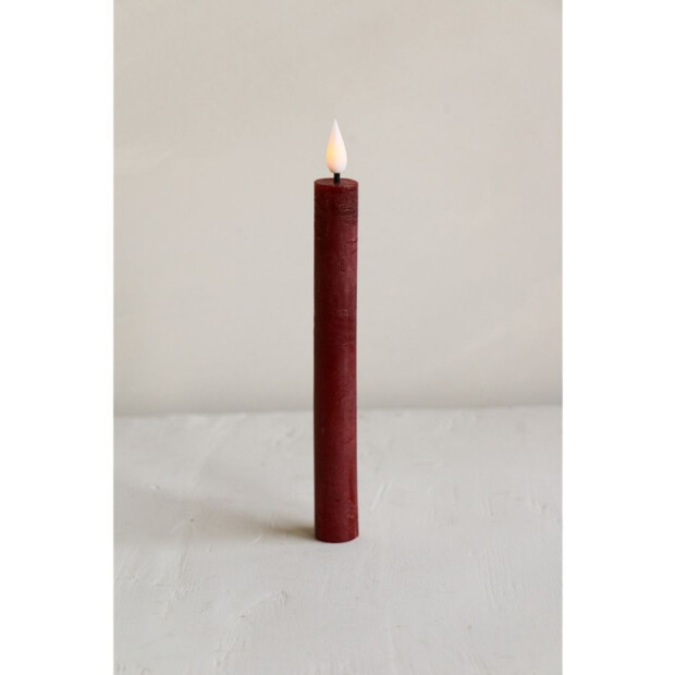 Bridgewater Candle Company 2er Set LED Stabkerzen Recharge - 280 Burgunderrot