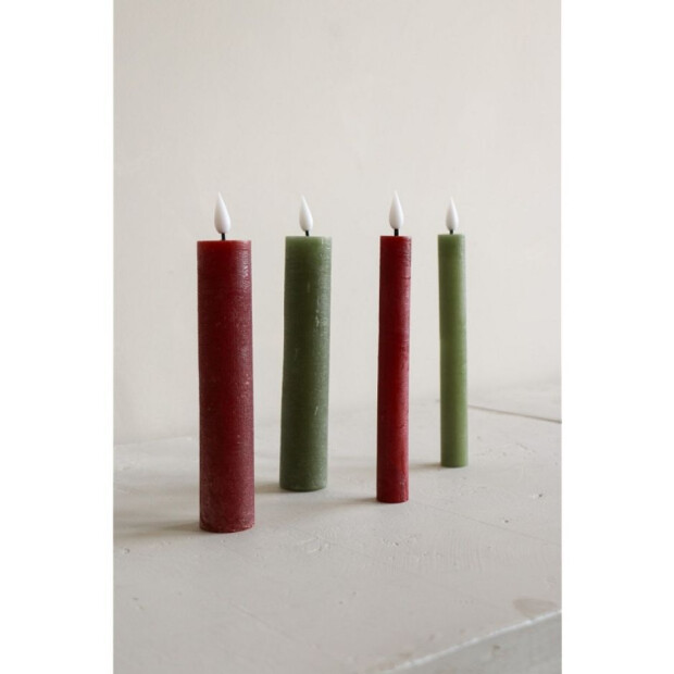 Bridgewater Candle Company 2er Set LED Stabkerzen Recharge - 600 Grün