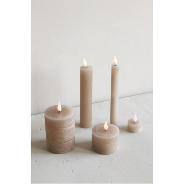 Bridgewater Candle Company 2er Set LED XL Stabkerzen Recharge - 150 Beige