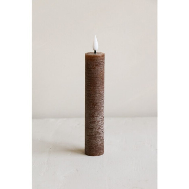 Bridgewater Candle Company 2er Set LED XL Stabkerzen Recharge - 330 Dunkelbraun