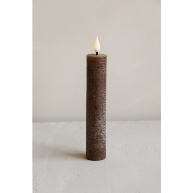 Bridgewater Candle Company 2er Set LED XL Stabkerzen Recharge - 330 Dunkelbraun