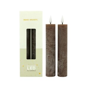 Bridgewater Candle Company 2er Set LED XL Stabkerzen...