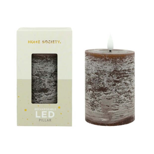 Bridgewater Candle Company LED Stumpenkerze Recharge - 330 Dunkelbraun