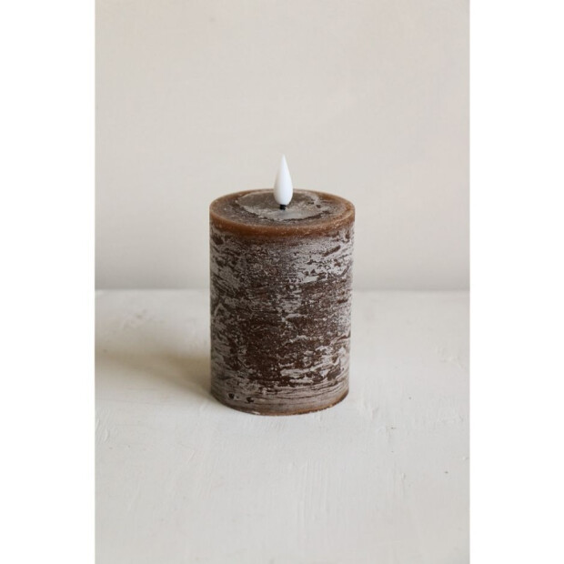 Bridgewater Candle Company LED Stumpenkerze Recharge - 330 Dunkelbraun