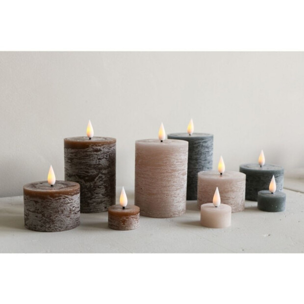 Bridgewater Candle Company LED Stumpenkerze Recharge - 330 Dunkelbraun