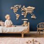 Speedy Monkey Weltkarte Holz inkl. 6 Tiere