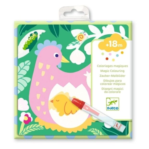 Djeco Magisches Ausmalen - Gartentierbabys