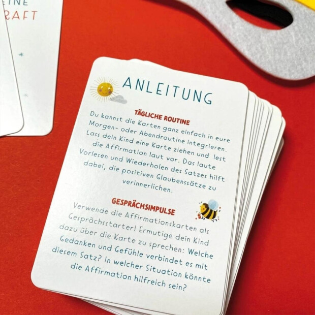 Rüsselfuchs Affirmationskarten für Kinder "Starke Gedanken"