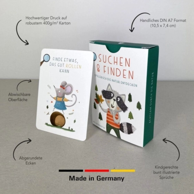 Rüsselfuchs Entdeckerkarten für Kinder "Suchen und Finden"