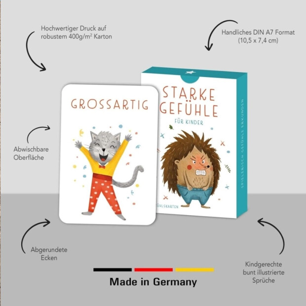 Rüsselfuchs Gefühlskarten für Kinder "Starke Gefühle"