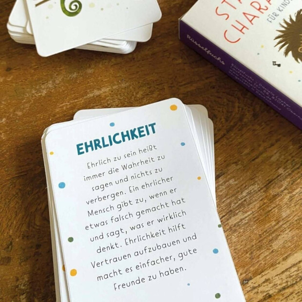Rüsselfuchs Stärkekarten für Kinder "Starker Charakter"