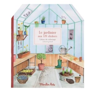 Moulin Roty Mal- und Stickerbuch Le Jardinier