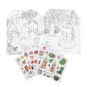 Moulin Roty Mal- und Stickerbuch Le Jardinier