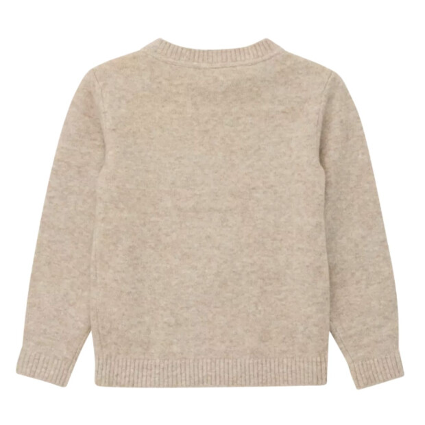 S.Oliver Weihnachten X-Mas Strickpullover im Cozy melange yarn - beige