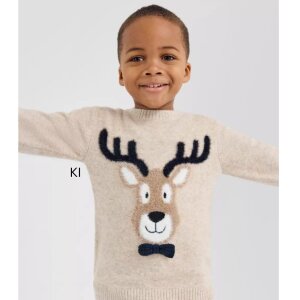 S.Oliver Weihnachten X-Mas Strickpullover im Cozy melange...