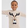 S.Oliver Weihnachten X-Mas Strickpullover im Cozy melange yarn - beige