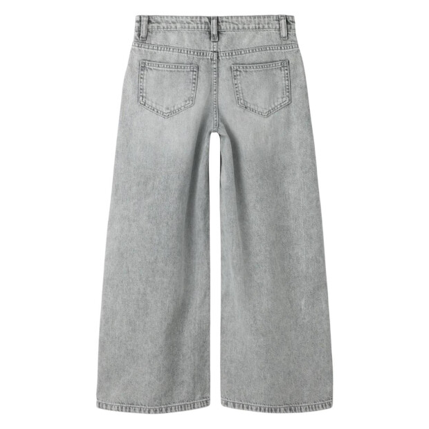 name it X-Wide Closure Jeans - Light Grey Denim