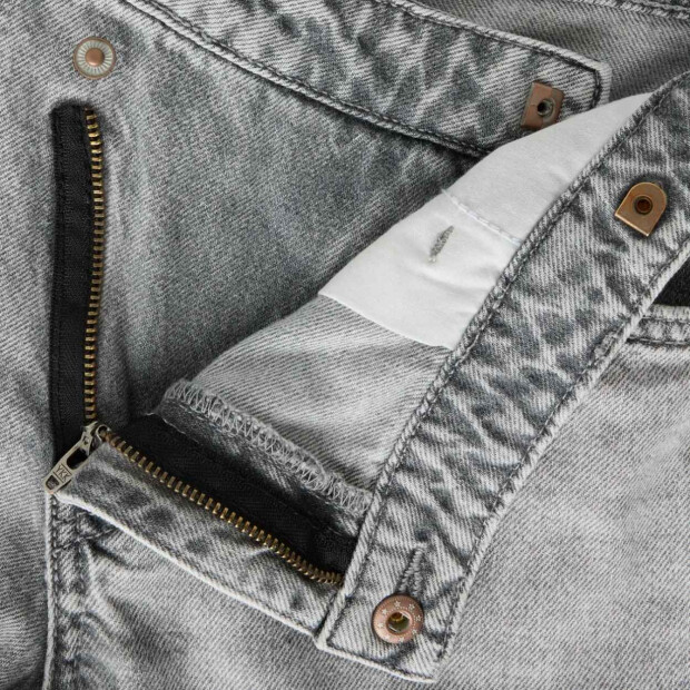 name it X-Wide Closure Jeans - Light Grey Denim