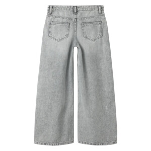 name it X-Wide Closure Jeans - Light Grey Denim