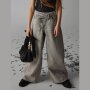 name it X-Wide Closure Jeans - Light Grey Denim