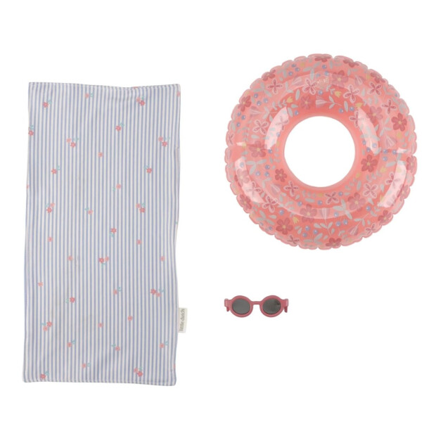 Little Dutch Schwimm Puppe mit Schwimmring und Sonnenbrille - Mara