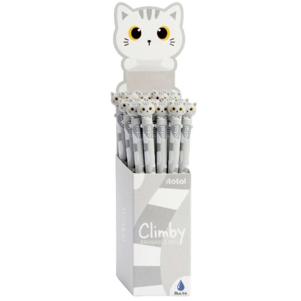 iTotal Radierbarer Stift Climby KATZE WEISS
