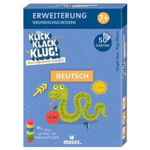 moses Klick Klack Klug Kartenset Grundschulwissen Deutsch...